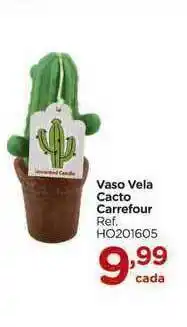 Carrefour Vaso Vela Cacto Carrefour oferta