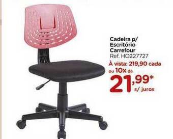 Carrefour Cadeira P Escritório Carrefour oferta