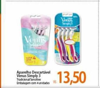 Atacadão Aparelho Descartável Venus Simply 3 oferta
