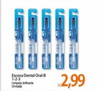 Atacadão Escova Dental Oral-b 1-2-3 oferta
