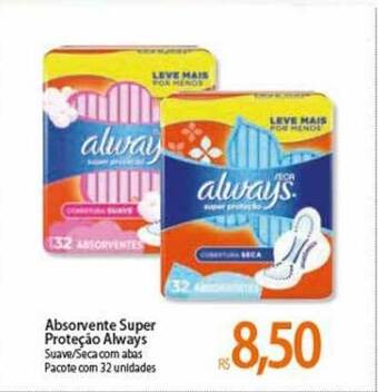 Atacadão Absorvente Super Proteção Always oferta