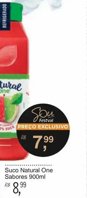 Festval Suco Natural One Sabores 900ml oferta