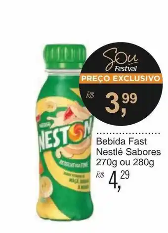 Festval Bebida Fast Nestlé Sabores 270g ou 280g oferta