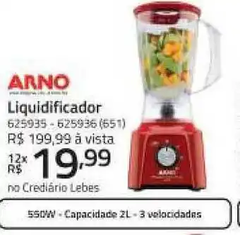 Lojas Lebes Arno Liquidificador oferta
