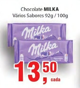 Chocolate Milka 92g/100g