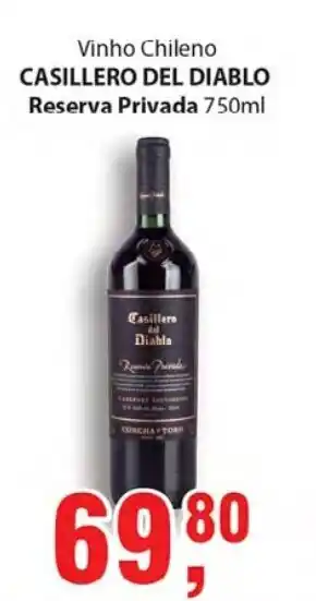 Supermercados Mundial Casillero del Diablo Reserva Privada 750ml oferta
