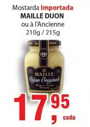 Supermercados Mundial Mostarda Importada Maille Dijon 210g/215g oferta