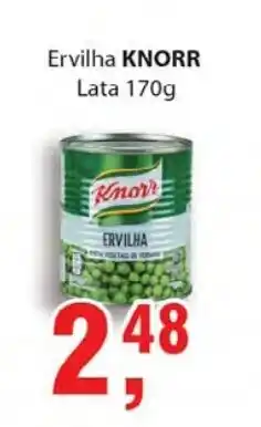 Supermercados Mundial Ervilha Knorr lata 170g oferta