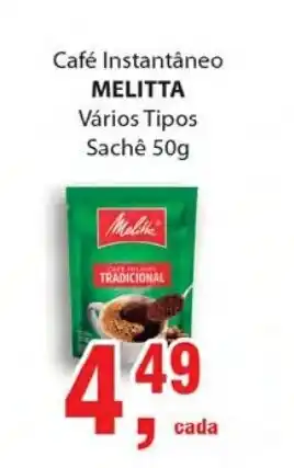 Supermercados Mundial Cafe Instantaneo Melitta 50g oferta