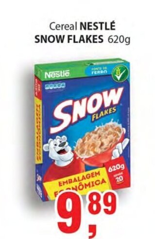 Supermercados Mundial Cereal Nestle Snow Flakes 620g oferta