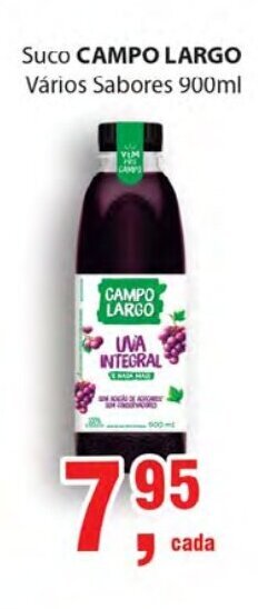 Supermercados Mundial Suco Campo Largo 900ml oferta