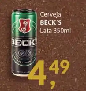 Supermercados Mundial Cerveja Beck's 350ml oferta