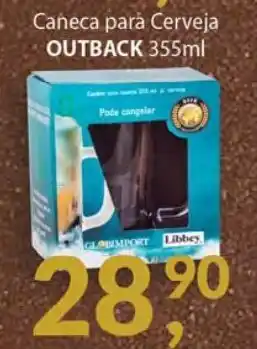 Supermercados Mundial Caneca para Cerveja Outback 355ml oferta