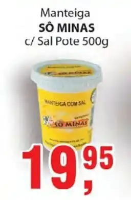 Supermercados Mundial Manteiga So Minas c/ Sal Pote 500g oferta