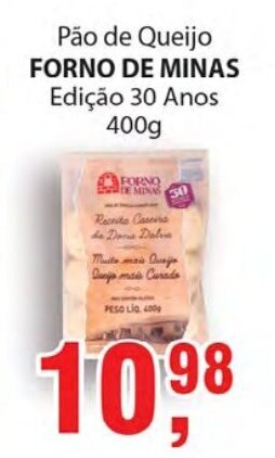 Supermercados Mundial Pao de Queijo Forno de Minas 400g oferta
