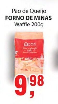 Pao de Queijo Forno de Minas Waffle 200g