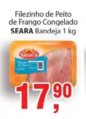 Supermercados Mundial Filezinho de peito de frango congelado Seara 1kg oferta