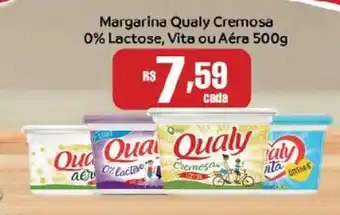 Supermercados Mundial Margarina Qualy Cremosa 0% lactose, Vita ou Aera 500g oferta