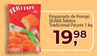 Supermercados Mundial Empanado de Frango Seara Tekitos Tradicional pacote 1kg oferta