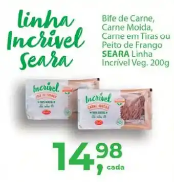 Supermercados Mundial Bife de Carne, Carne Moida, Carne en Tiras ou Peito de Frango Seara 200g oferta