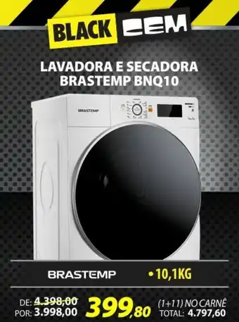 Lavadora e Secadora Brastemp BNQ10