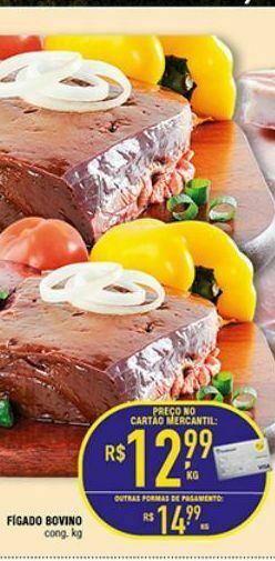 Mercantil Rodrigues Fígado bovino oferta