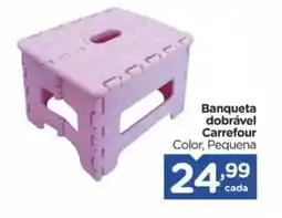 Carrefour Banqueta dobrável Carrefour oferta