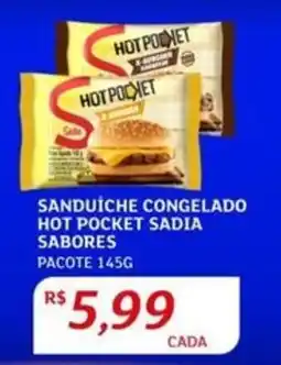 Assaí Atacadista Sanduíche congelado hot pocket sadia sabores oferta