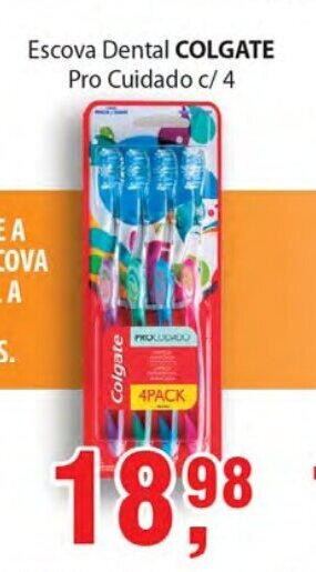 Supermercados Mundial Escova Dental Colgate Pro Cuidade c/4 oferta