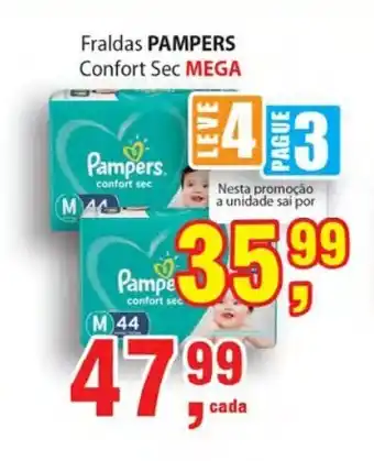 Supermercados Mundial Fraldas Pampers Mega oferta