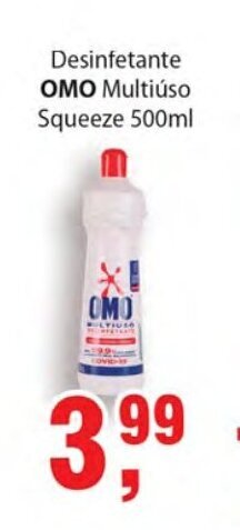 Supermercados Mundial Desinfetante Omo Multiuso Squeeze 500ml oferta