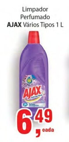 Supermercados Mundial Limpador Perfumado Ajax 1L oferta