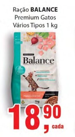 Supermercados Mundial Racao Balance Premium Gatos varios Tipos 1kg oferta