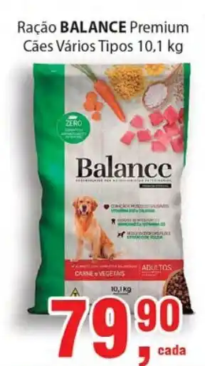 Supermercados Mundial Racao Balance Premium Caes Varios Tipos 10.1kg oferta