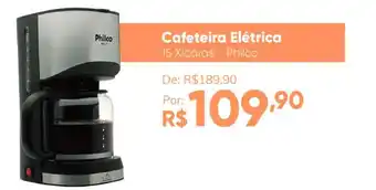 Casa e Vídeo Cafeteira Eletrica Philco oferta