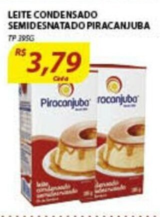 Leite Condensado Semidesnatado Pirancanjuba TP 395g