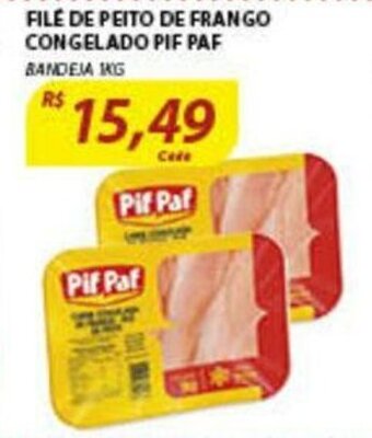 Assaí Atacadista File de Peito de Frango Congelado Pif Paf 1kg oferta