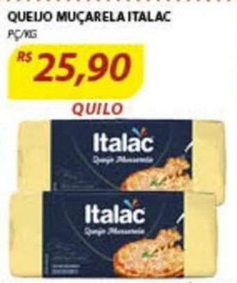 Assaí Atacadista Queijo Mucarela Italac 1kg oferta