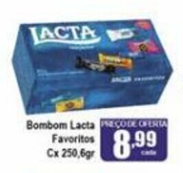 Higa's Supermercado Bombom Lacta Favoritos cx 250.6g oferta