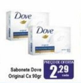 Higa's Supermercado Sabonete Dove Original cx 90g oferta