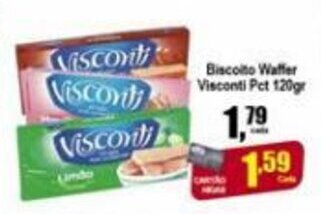 Biscoito Wafer Visconti pct 120g