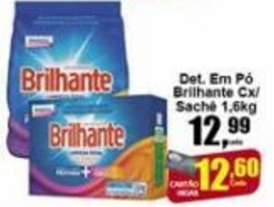 Higa's Supermercado Det. em po Brilhante Cx/ Sache 1.6kg oferta