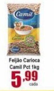 Higa's Supermercado Feijao Carioca Camil pct 1kg oferta