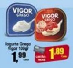 Higa's Supermercado Iogurte Grego Vigor 100g oferta