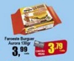 Higa's Supermercado Faroeste Burguer Aurora 130g oferta
