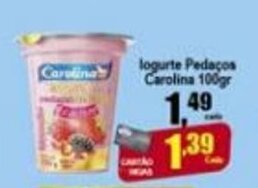 Higa's Supermercado Iogurte Pedacos Carolina 100g oferta