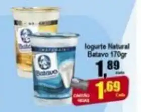 Higa's Supermercado Iogurte natural Batavo 170g oferta