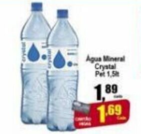 Higa's Supermercado Agua Mineral Crystal pet 1.5L oferta
