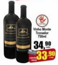 Higa's Supermercado Vinho Monte Tronador 750ml oferta