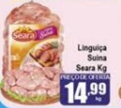 Higa's Supermercado Linguica Suina Seara 1kg oferta
